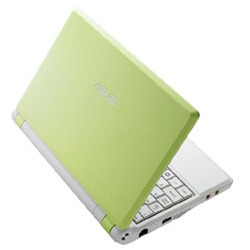Нетбук ASUS Eee PC 701 Green 7". WVGA (800 X 480)/ Celeron ULV Dothan/512Mb/4Gb/0.3M camera/Card reader SD/MMC/WiFi/LAN/Linux/Inner protection bag/0,92 kg